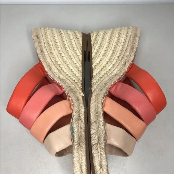 Vince Camuto Molisana Gradient Ombre Pink Leather Espadrilles Sandals Women 6M - Picture 15 of 16